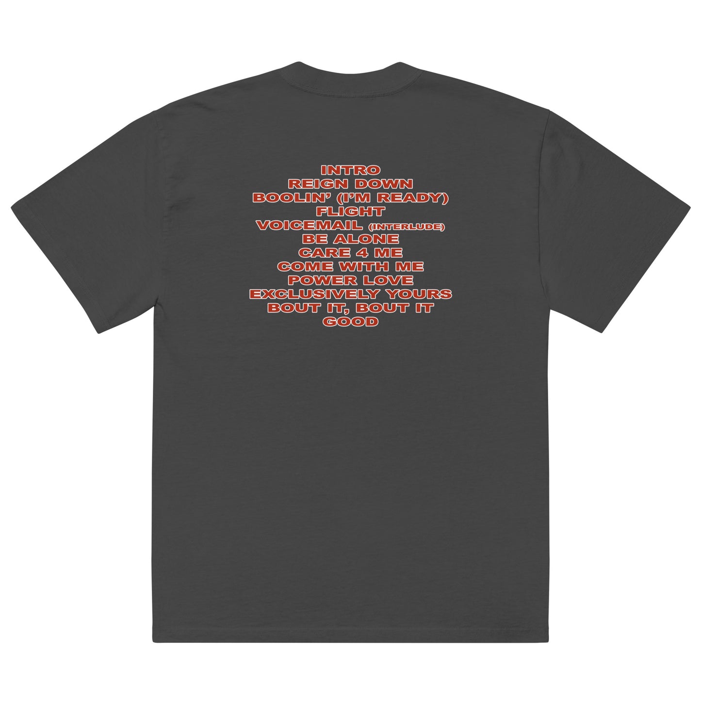 Track list Magazine Oversized faded t-shirt