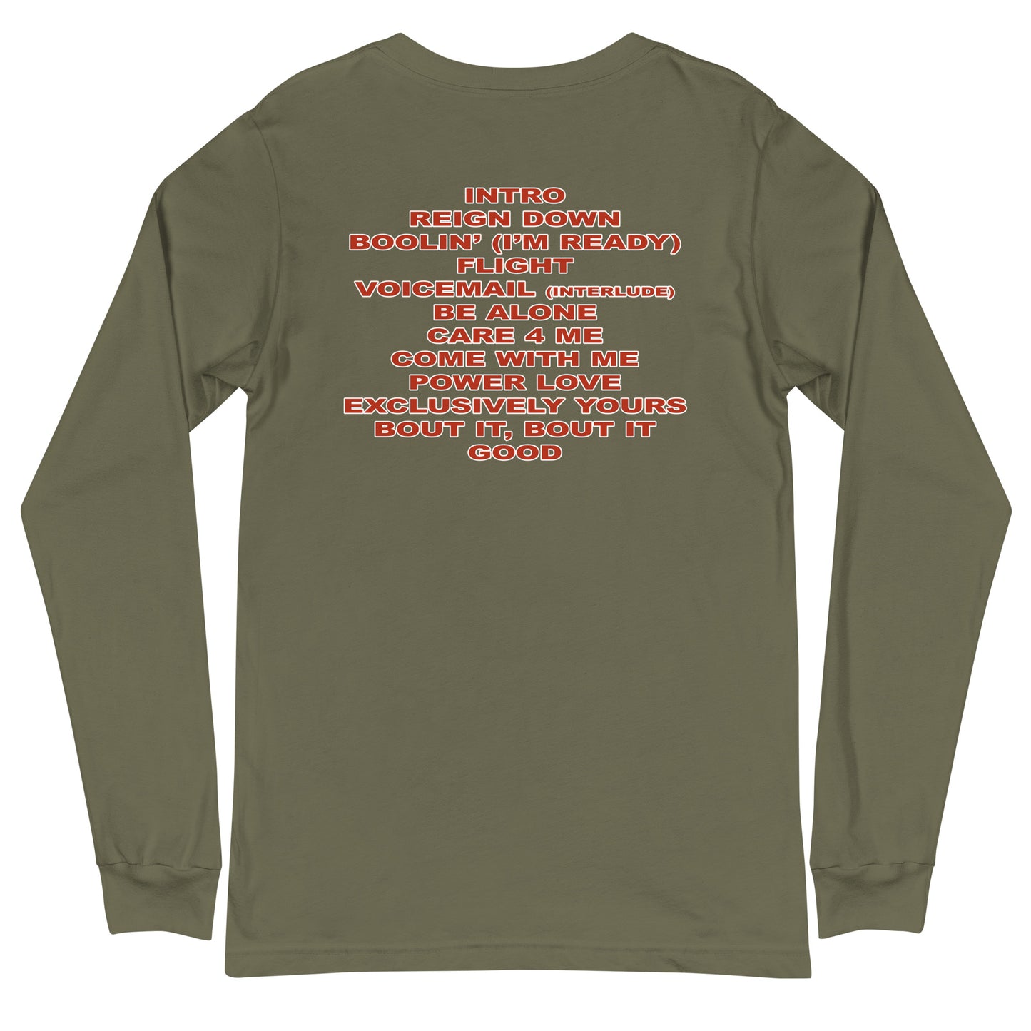 Track list Magazine Unisex Long Sleeve Tee