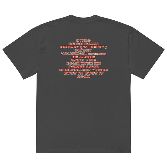 Track list Magazine Oversized faded t-shirt