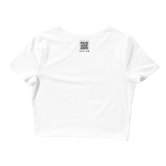 Boolin' White Crop Tee